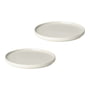 Blomus - Pilar Dessert plate, Ø 20 cm, moonbeam (set of 2)