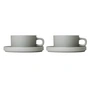 Blomus - Pilar Teacup with saucer, mirage gray (4 pcs.)