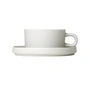 Blomus - Pilar Teacup with saucer, moonbeam (2 pcs.)