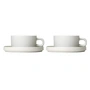 Blomus - Pilar Teacup with saucer, moonbeam (4 pcs.)