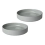 Blomus - Pilar Plate (deep), mirage gray (set of 2)