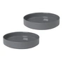 Blomus - Pilar Plate (deep), pewter (set of 2)