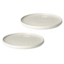 Blomus - Pilar Plate (flat), moonbeam (set of 2)