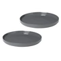 Blomus - Pilar Plate (flat), pewter (set of 2)