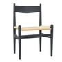 Carl Hansen - CH36 Chair, beech soft blue lacquered / natural wickerwork