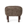 Audo - Ingeborg Footstool, dark stained oak / Sheepskin Sahara