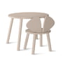 Nofred - Mouse Toddler Set (chair and table), birch beige lacquered