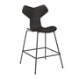 Fritz Hansen - Grand Prix Bar stool, low, black / ash stained black