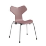 Fritz Hansen - Grand Prix children's chair, chrome / wild rose