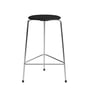 Fritz Hansen - High Dot Bar stool H 65 cm, veneer ash black / base chrome