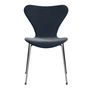 Fritz Hansen - Chair Series 7, upholstered, Belfast gray blue, chrome