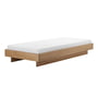 OUT Objekte unserer Tage - Zians Bed XSmall 90 x 200 cm, with continuous leg, oak waxed