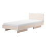 OUT Objekte unserer Tage - Zians Bed XSmall with headboard 90 x 200 cm, ash with white pigment