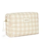Nobodinoz - Diva Cosmetic bag, waterproof, 25 x 16 cm, ivory checks