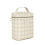 Nobodinoz - Concerto insulated lunch bag, ivory checks