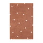 Lorena Canals - Mini Dot Carpet, 100 x 150 cm, chestnut / nature
