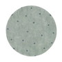 Lorena Canals - Round Dot Carpet, Ø 140 cm, blue sage / vintage blue