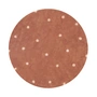 Lorena Canals - Round Dot carpet, Ø 140 cm, chestnut / rose
