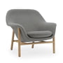 Normann Copenhagen - Drape Lounge Chair, low, oak / Main Line Flax 26