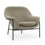 Normann Copenhagen - Drape Lounge Chair, low, black / Synergy 32