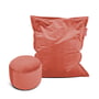 Fatboy - Original Slim Beanbag Velvet incl. Point Pouf Velvet, rhubarb