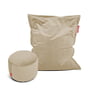 Fatboy - Original Slim Beanbag Velvet incl. Point Pouf Velvet, camel