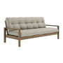 Karup Design - Knob Sofa bed 130 x 190 cm, pine carob brown / linen (914)
