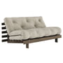 Karup Design - Roots Sofa bed, 160 x 200 cm, pine carob brown / linen (914)