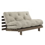 Karup Design - Roots Sofa bed, 140 x 200 cm, pine carob brown / linen (914)