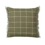 Ferm Living - Calm Cushion, 48 x 48 cm, olive / off-white