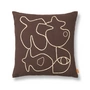 Ferm Living - Figure Cushion, 50 x 50 cm, coffee / sand