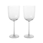 ferm Living - Host Red wine glass, clear (set of 2)
