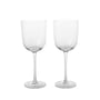 ferm Living - Host White wine glass, clear (set of 2)