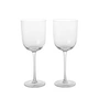 Ferm Living - Host White wine glass, clear (set of 2)