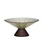 Hübsch Interior - Bonbon Bowl, large, glass, green / brown