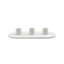 Nuuck - Cirkler 02 Ceramic candle holder 24 cm, light gray