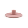 Nuuck - Cirkler 01 Ceramic candle holder Ø 12 x H 3,5 cm, ochre red