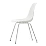 Vitra - Eames Plastic Side Chair DSX, chrome-plated / white (felt glides basic dark)