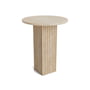 Norr11 - Soho side table Ø 40 x H 50 cm; travertine natural