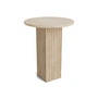 Norr11 - Soho side table Ø 40 x H 50 cm; travertine natural