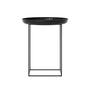 Norr11 - Duke Side table, Ø 45 x H 52 cm, lacquered obsidian