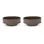 Serax - Dune Bowl by Kelly Wearstler, Ø 19 cm, Slate / brown (set of 2)