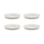 Serax - Dune Saucer for espresso cup by Kelly Wearstler, Ø 11 cm, alabaster / white (set of 4)