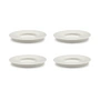 Serax - Dune Saucer for espresso cup by Kelly Wearstler, Ø 11 cm, alabaster / white (set of 4)