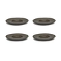 Serax - Dune Saucer for espresso cup by Kelly Wearstler, Ø 11 cm, slate / brown (set of 4)