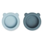 LIEWOOD - Peony Bowls, sea blue / whale blue (set of 2)