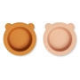 LIEWOOD - Peony Bowls, mustard / tusacny rose mix (set of 2)