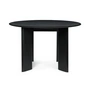 Ferm Living - Bevel Table, Ø 117 x H 73 cm, beech black oiled