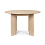 ferm Living - Bevel Table, Ø 117 x H 73 cm, oak white oiled