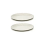 Serax - Zuma plate by Kelly Wearstler, Ø 18 cm, Salt / white (set of 2)